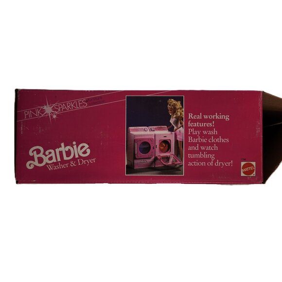 Barbie Pink Sparkles Washer & Dryer Set CIB - Picture 3 of 8
